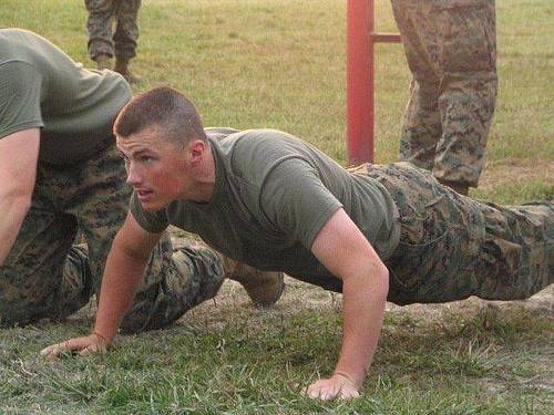 pushup Candidates doing pushups