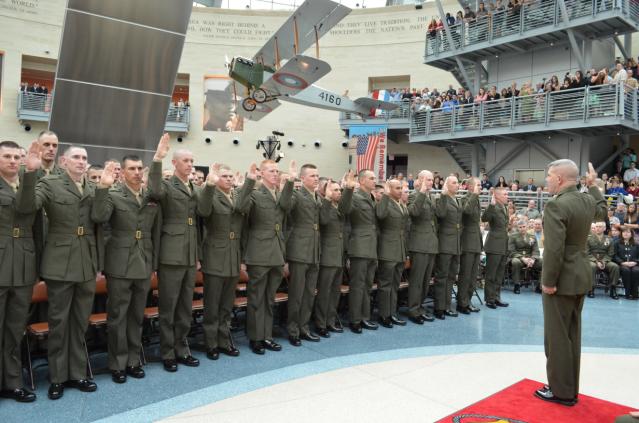 Candidates Becoming Officers at their Commissioning