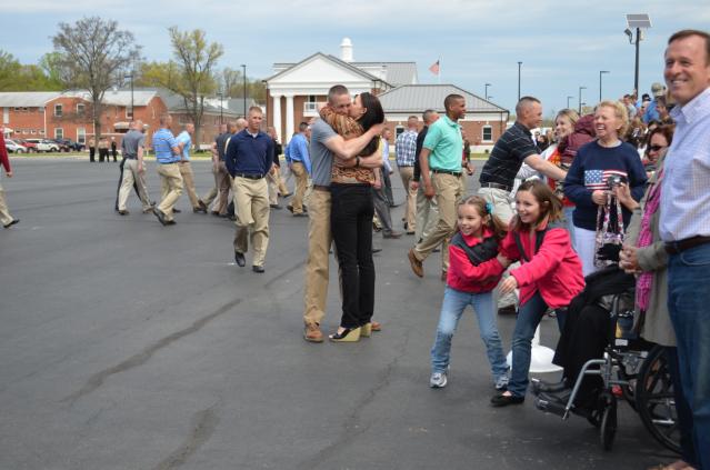 usmc-ocs-family-day-candidates Candidate families greeting their successful candidates on Family Day, OCC 209