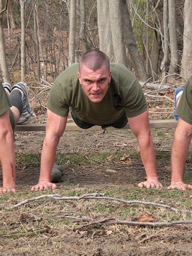 ocs candidate pushup OCS Candidate doing pushups