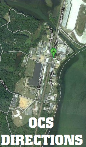 Directions to USMC OCS Graduation or Commissioning OCS Directions Map