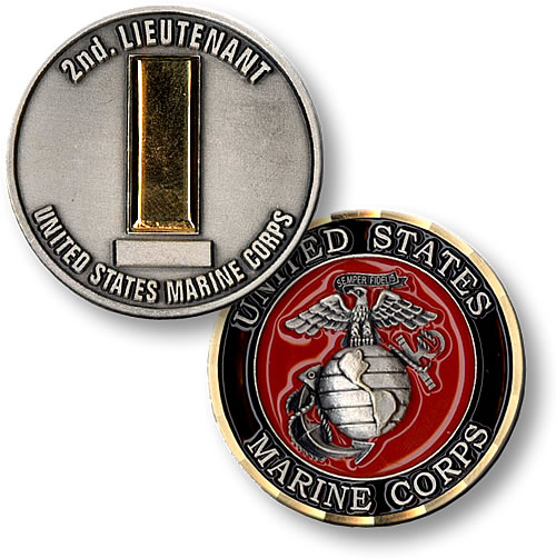 Second Lt Challenge Coin