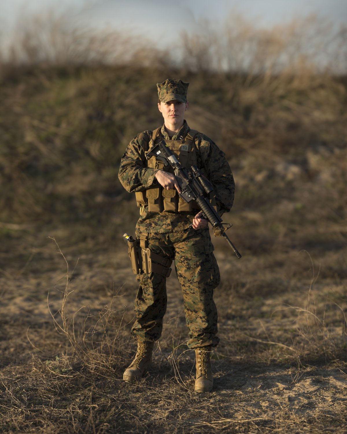 US Marine Capt. Rebecca Bergstedt is the officer in charge of a Female Engagement Team. ~Sgt. Matthew Callahan/US Marine Corps