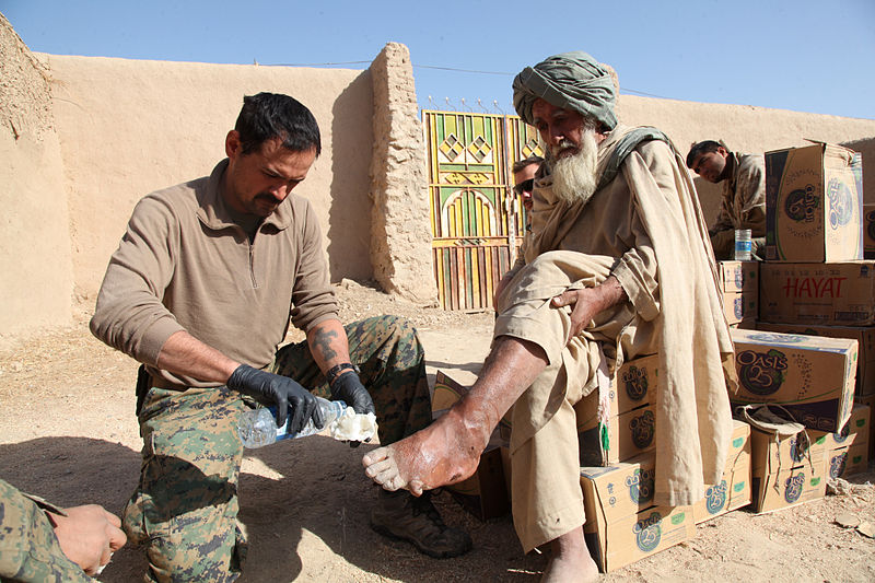 Today's veteran corpsmen have seen worse feet than yours