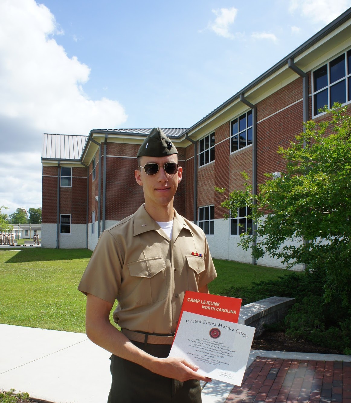 No longer a Second Lieutenant, the day I graduated the Logistics Officer Course and permanently headed to the fleet. Enough death by PowerPoint!